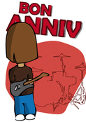Anniversaire musical avec guitare &eacute;lectrique